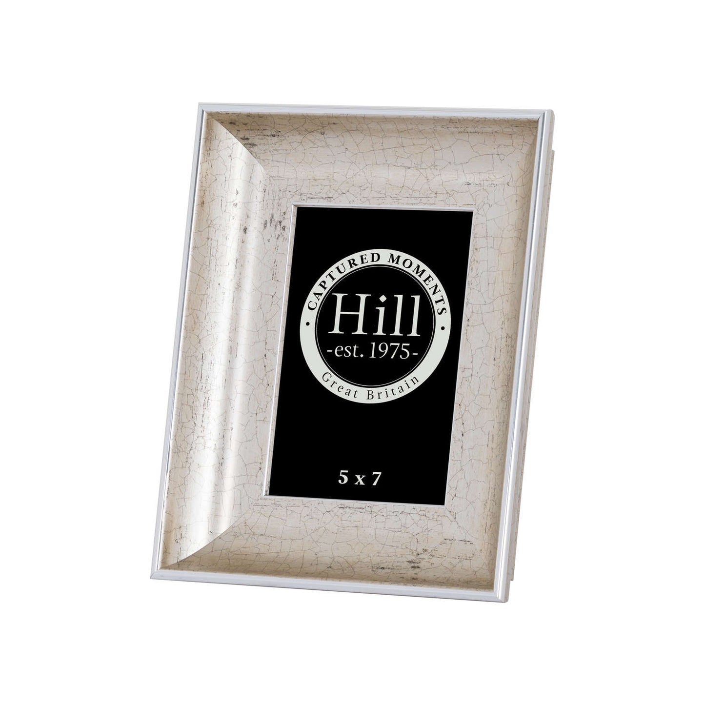 Antique Silver Crackled Effect Photo Frame