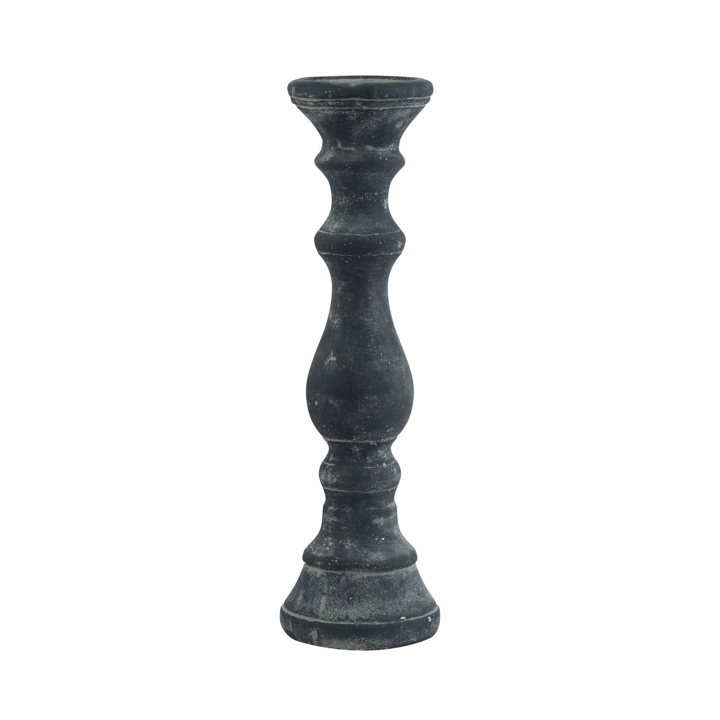 Amalfi Grey  Column Candle Holder