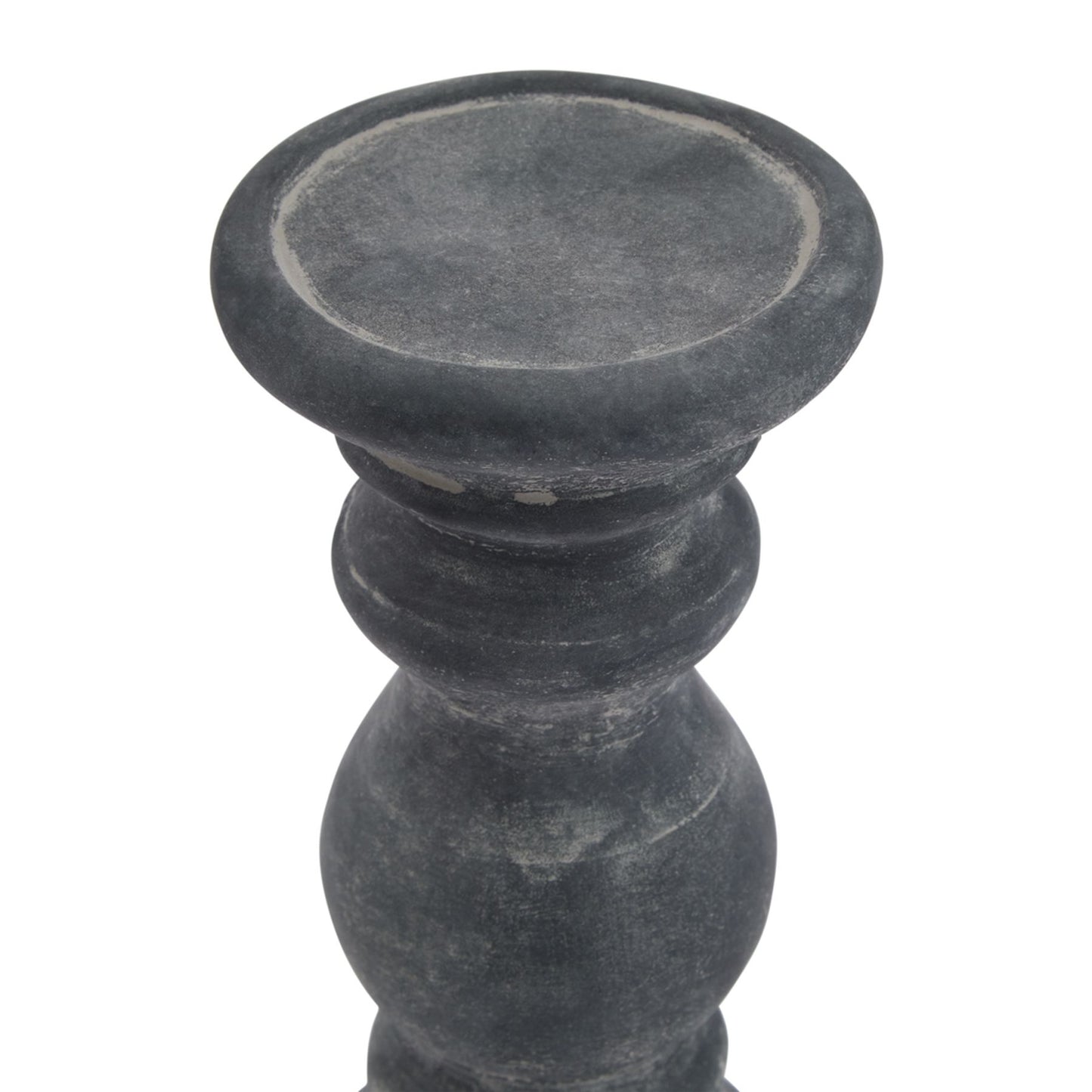 Amalfi Grey  Column Candle Holder