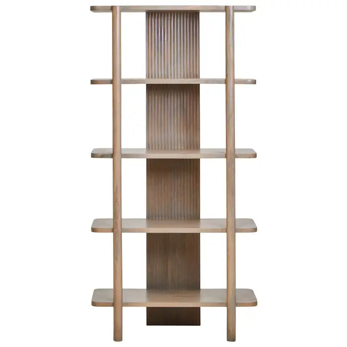Verona Grey Mango Wood 5-Tier Shelf