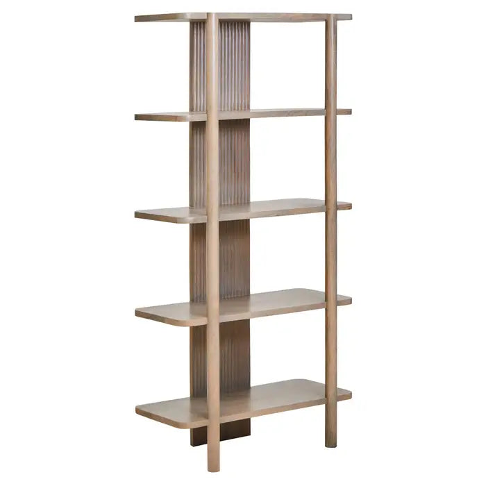 Verona Grey Mango Wood 5-Tier Shelf