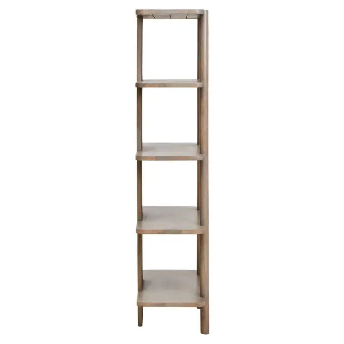 Verona Grey Mango Wood 5-Tier Shelf