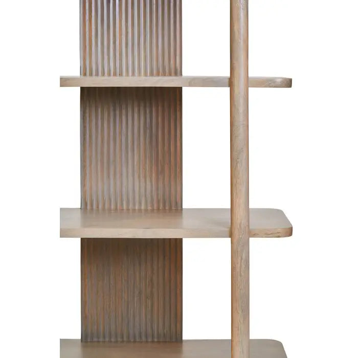 Verona Grey Mango Wood 5-Tier Shelf