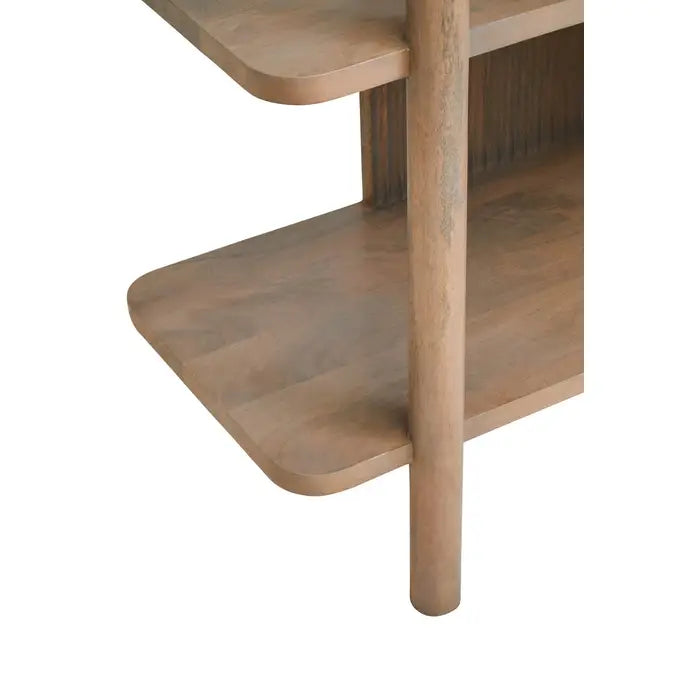 Verona Grey Mango Wood 5-Tier Shelf