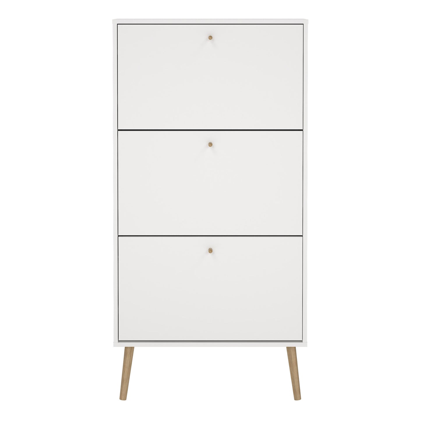 Cumbria Shoe Cabinet 3 Flip Down Doors White