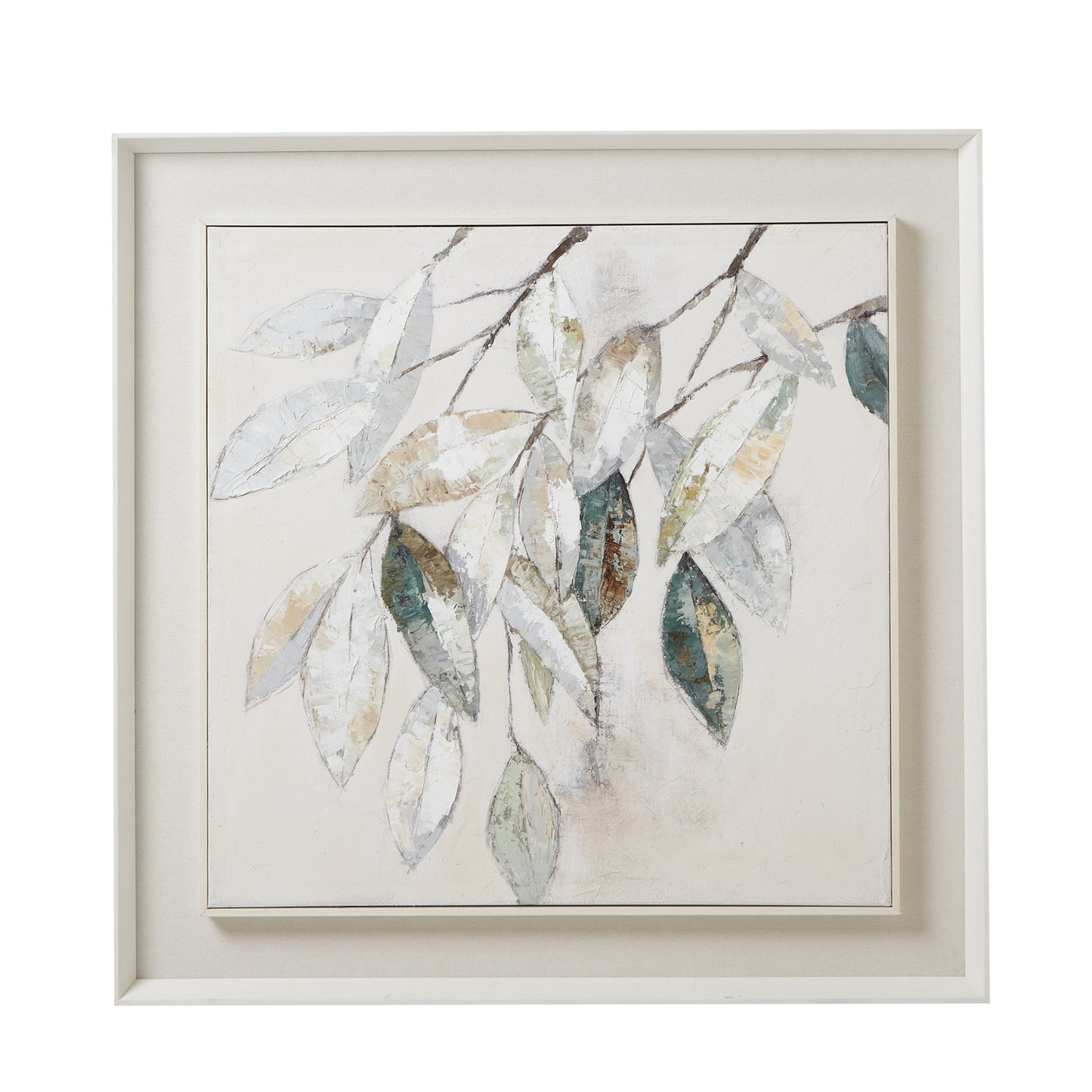 Dolce Mottle Leaf Framed Painting