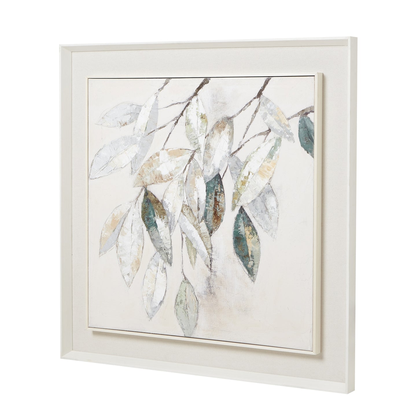 Dolce Mottle Leaf Framed Painting