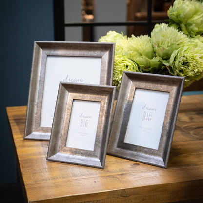 Convex Matt Silver Frame