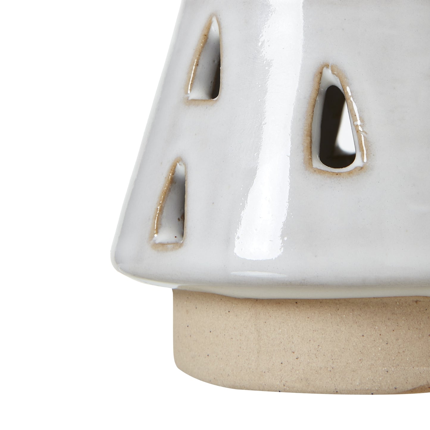 White Ceramic Cut-Out Tree With LED Lights