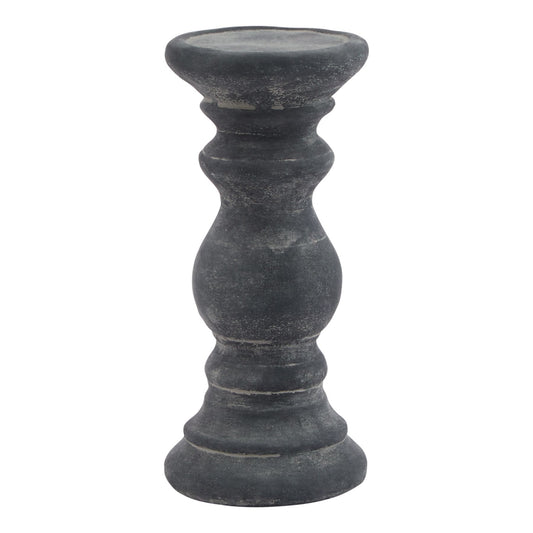 Amalfi Grey  Column Candle Holder