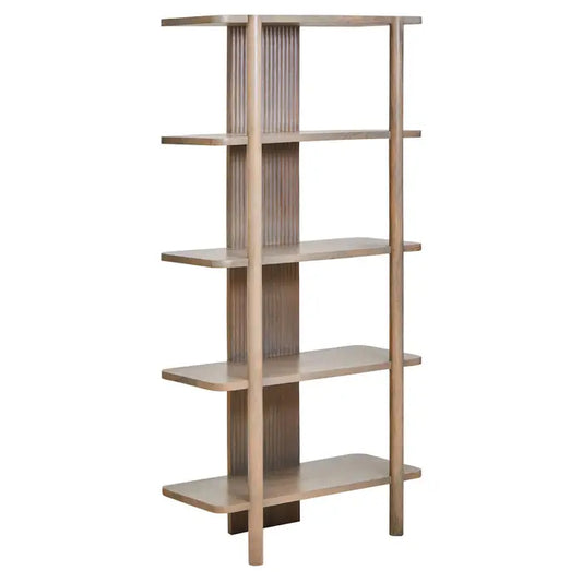 Verona Grey Mango Wood 5-Tier Shelf