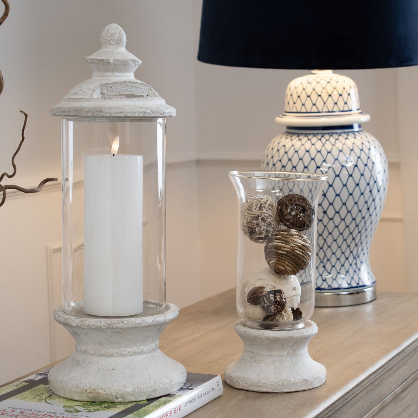 Glass Candle Holder