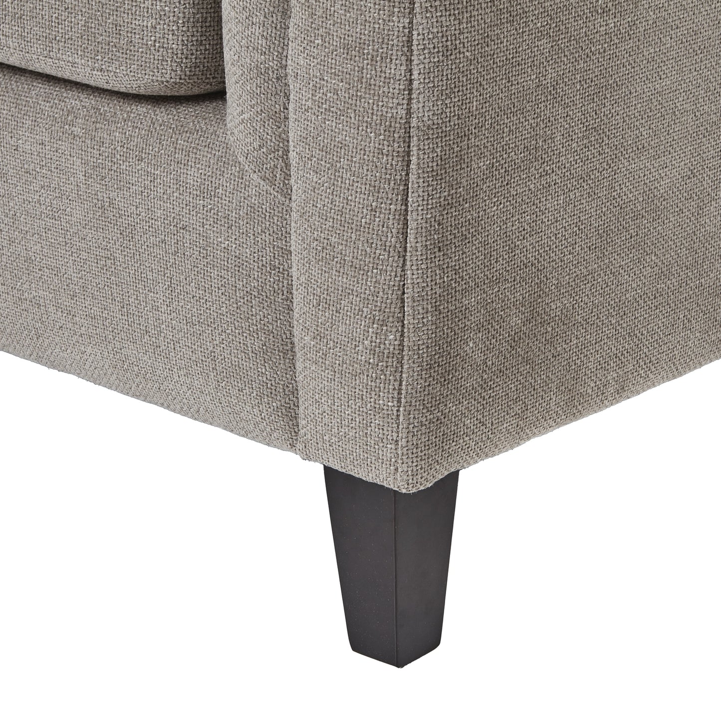 Vesper Taupe Cushion Back Three Seater Sofa-b