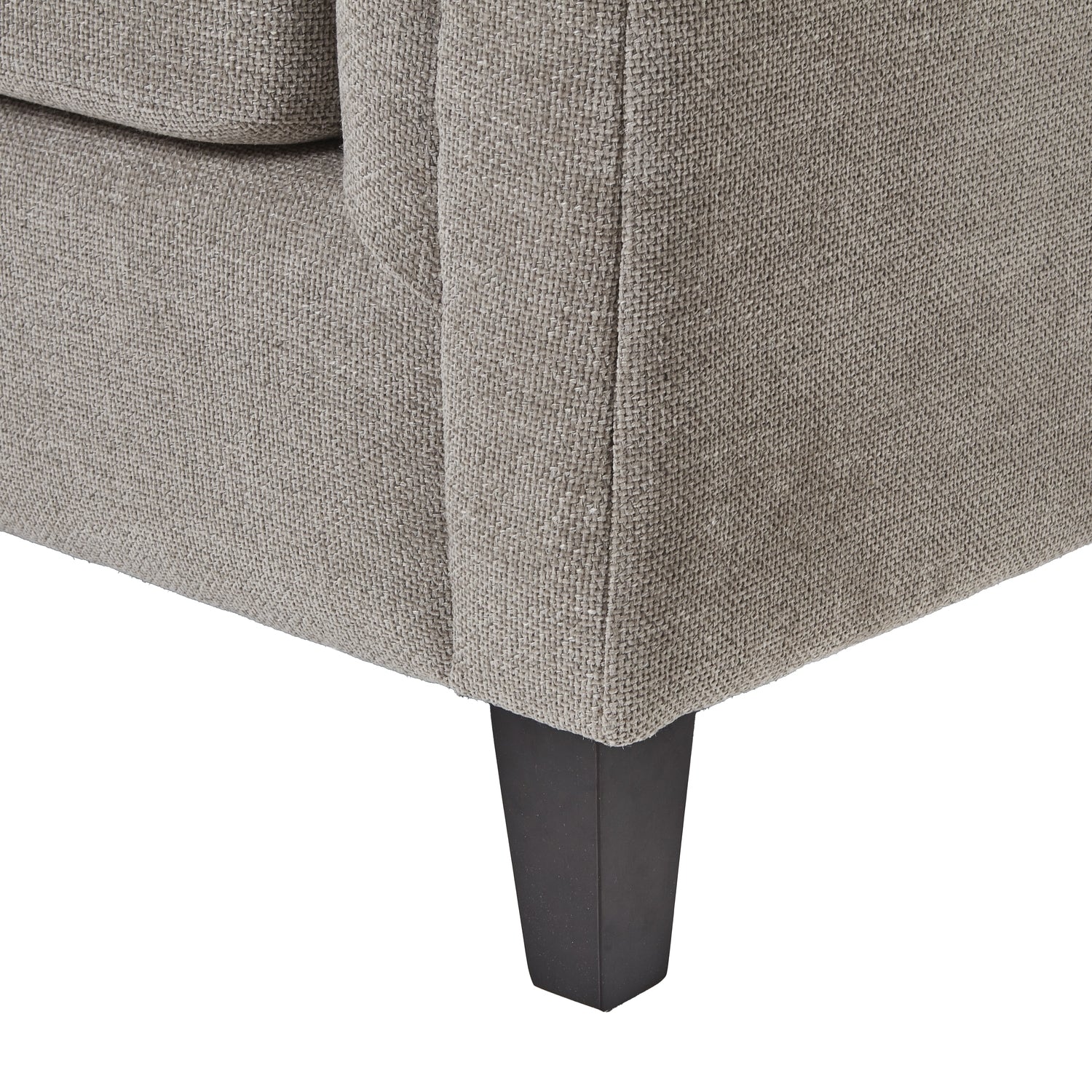 Vesper Taupe Cushion Back Three Seater Sofa-b
