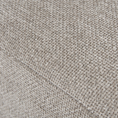 Vesper Taupe Cushion Back Three Seater Sofa-c