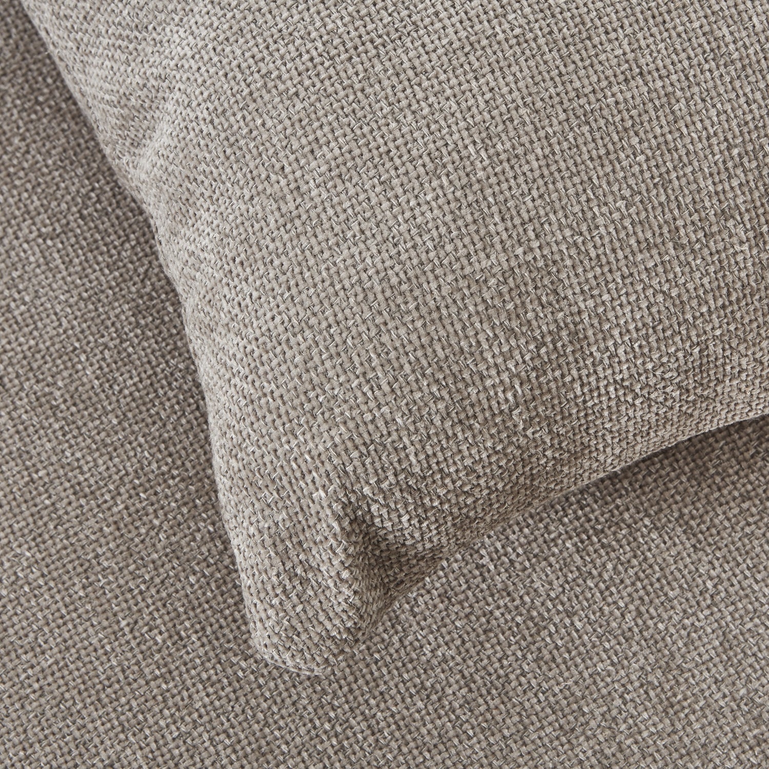 Vesper Taupe Cushion Back Three Seater Sofa-e